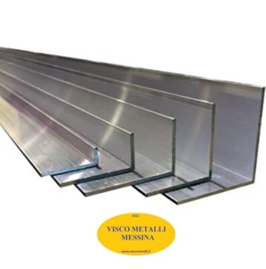 Barra Profilo Angolare Alluminio Anticorodal estruso lega 6060 mm 25x25x2 mt 2  - Imagen 1 de 1