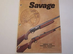 Catálogo de rifles de escopeta Savage Arms 1981 MUCHOS más listados - Imagen 1 de 4