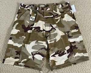 NWT Men's Eddie Domani Desert Camouflage Camo Cargo Pocket Shorts BIG SIZE 44-52 - Picture 1 of 11