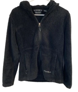 Marmot Damen flauschige schwarze Affe Fleecejacke mit durchgehendem Reißverschluss Größe Medium - Bild 1 von 11