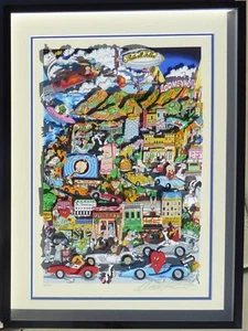 Charles Fazzino LooneyWood Tunes Bugs Bunny 3D Hand signed PR Edition COA Framed - Picture 1 of 8