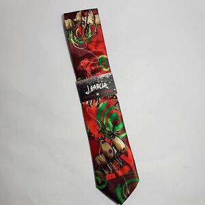 J. Garcia Men's "Dracula Claus" Collection Holiday Christmas Reindeer Tie NWT