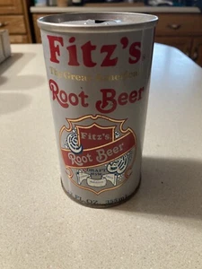 Vintage Fitzs Root Beer Pull Tab Steel Can - Picture 1 of 6