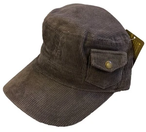 100 % Baumwolle Herren Damen Kadett Zeitungsjunge Mode Cord Mütze Kappe mit Tasche - Bild 1 von 5