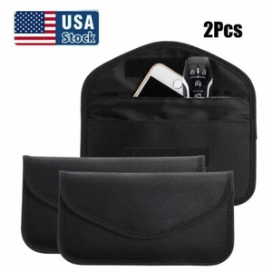 2 Stück für Faraday Tasche RFID Signal Blocking Abschirmung Etui Handy Geldbörse - Bild 1 von 10