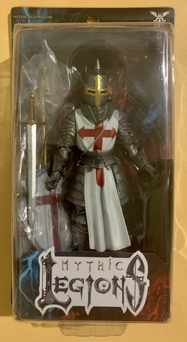 4H Mythic Legions Knight White Templar Legion Builder 6” Action Figure! NIB Cover