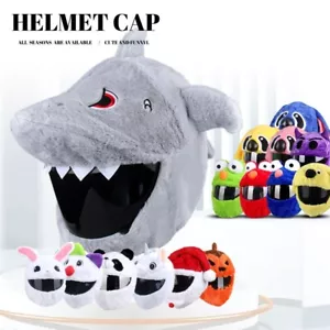 Motorcycle Helmet Cover - Cartoon Plush Helmets Hat With Crazy Large Flexible - Bild 1 von 22