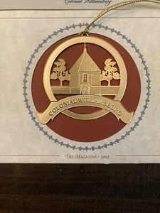 Colonial Williamsburg 24Kt. Gold Finish Christmas Ornament – The Magazine (2002) - Picture 1 of 2