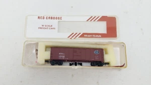N Scale Red Caboose 40' Steel ARA X29 New York Central Box Car 17050-10 RTR NIB - Picture 1 of 14