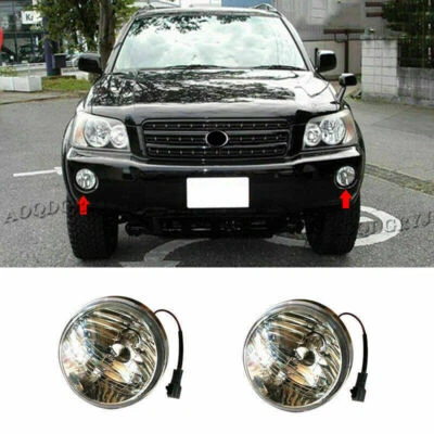 Bumper Fog Lamp Driving Lights Shell For Toyota Highlander KLUGER 2001-2003 2002 - Imagem 1 de 3