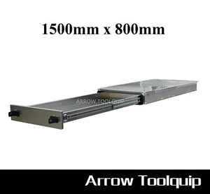1500 x 800 Aluminium Ute Tray Toolbox Under Tray Trundle Sliding Drawer - Picture 1 of 12