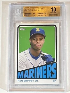 Griffey Jr 2013 Topps Archives 1972 Basketball Design #KG BGS 10 - Picture 1 of 3