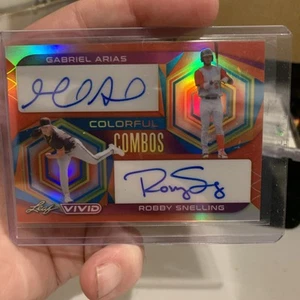 2022 Leaf Vivid Gabriel Arias Robby Snelling Dual Auto 5/35 Colorful Combos - Bild 1 von 2