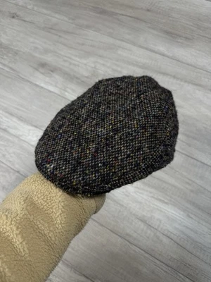 Gorra plana de lana Stetson Tweed hecha en Alemania cabeza pequeña Foto 1 de 4
