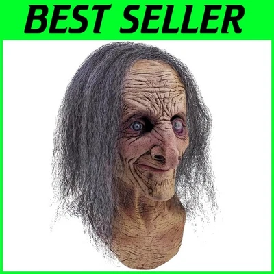 Máscara de bruja Hagatha - Gris - Beige - Accesorio de disfraz Foto 1 de 4