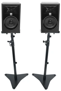 (2) JBL 305P MkII 5" Powered Active Studio Monitors Speakers+Adjustable Stands - Picture 1 of 11