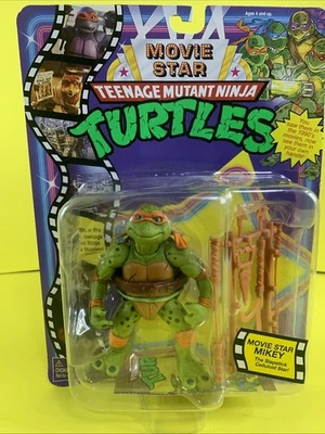 Figura Retro Playmates Teenage Mutant Ninja Turtles Estrella de Cine Mikey Michelangel Foto 1 de 4