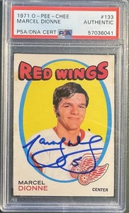 1971-72 O-Pee-Chee Marcel Dionne Certified PSA/DNA Authentic Auto Rookie RC - Bild 1 von 1