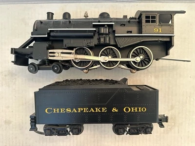 MTH Rail King 30-1154-1 O 4-6-0 Steamer Chesapeake & Ohio W/Proto Sound Cab #91 - Image 1 of 4
