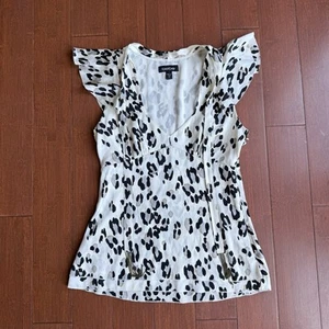 Leopard Print Women’s Bebe Blouse Size XS - Picture 1 of 7