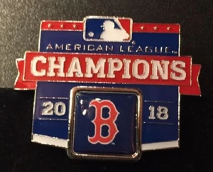 2018 BOSTON RED SOX COLLECTOR PIN AMERICAN LEAGUE CHAMPS WORLD SERIES CHAMPIONS - Picture 1 of 1
