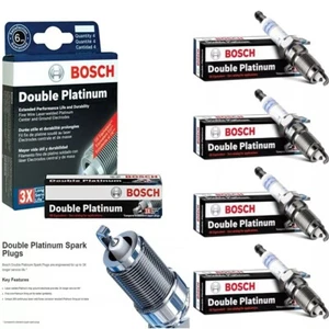 4 X Bosch Double Platinum Spark Plugs Set For 2014-2017 VOLKSWAGEN JETTA L4-1.8L - Picture 1 of 1
