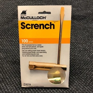 McCulloch 100 & 500 Series Chain Saw Scrench 214219 95962 Mini & Power Mac 6 Saw - Picture 1 of 5