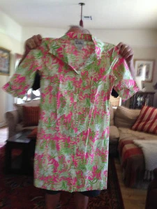 LILLY PULITZER Cotton Shirt Dress Size 4 Colorful and Fun - Picture 1 of 4