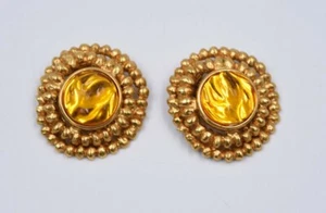 Yves Saint Laurent YSL: Paar Vintage Clip Ohrringe - Bild 1 von 12