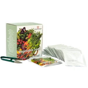 Vegetable Seed Plant Box Bumper Pack Kit 35 Veg Varieties + Free Snips 1 Pack - Picture 1 of 3