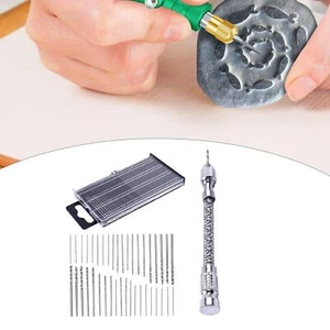 Micro Screw Extractor Portable DIY Hand Drill for Enthusiast Beginner Home - Picture 1 of 7
