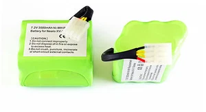 2 Akkus NIMh 3500mAh 7,2V für Neato XV-11, XV-12, XV-15, XV-21, XV-25, etc - Bild 1 von 2
