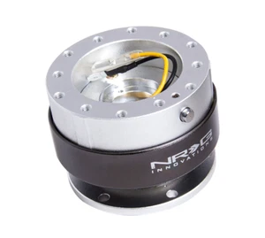 NRG Racing Steering Wheel Quick Release Gen 2 Kit Silver Body w/ Titanium Ring - Picture 1 of 2