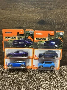 Matchbox Lot Of 4 Mazda Jeep Dodge Charged - Picture 1 of 2