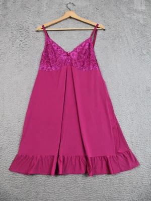 Vestido sin Mangas Avenue Body Mujer 14/16 Rosa Fucsia Volantes Chemise Y2K Cottagecore Foto 1 de 4