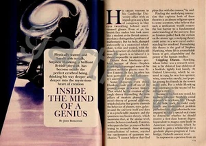 STEPHEN HAWKING SELTENES FEATURE & KUNSTSTÜCK 1984 * IM KOPF EINES GENIALEN PHYSIKERS - Bild 1 von 1