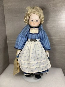 Vintage Victorian Style Porcelain Doll w/ Stand Made In West Germany 13” - Picture 1 of 12