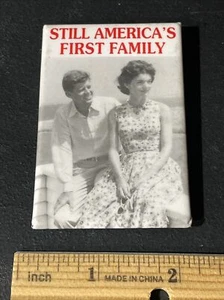 JFK John F Kennedy & Jackie Kennedy Still America’s First Family Pin Back Button - Picture 1 of 2
