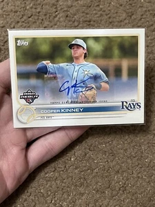 Tarjeta automática de novato debut Topps Pro Cooper Kinney 2022 #pd-113 Rays - Imagen 1 de 2