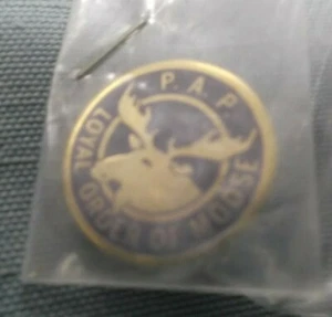 enameled P.A.P. moose  lapel pin 3/4" Loyal Order of Moose - Picture 1 of 2