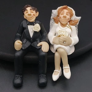 D. Manning Estante Cuidador Novia Novio Estatuilla Boda Coleccionable Casado - Imagen 1 de 24