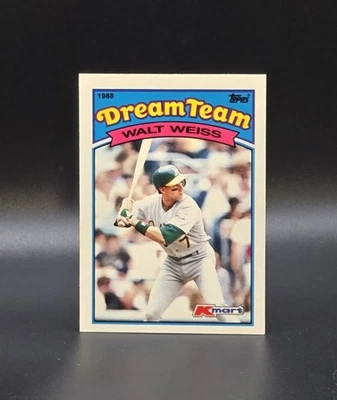 1989 Topps Kmart Dream Team WALT WEISS Rookie of 1988 Card #4 Oakland A's - Image 1 of 2