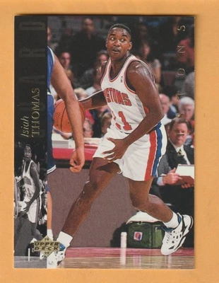 Isiah Thomas Detroit Pistons 1993-94 Upper Deck SE #20 Indiana Hoosiers Salón de la fama Foto 1 de 2
