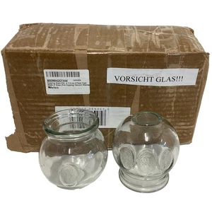 FIRE CUPPING JAR SET - MASSAGE ACUPUNTURE -VACUUM GLASS PRESSURE CUPS x6 - Picture 1 of 7