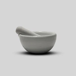 Porcelain Mortar and Pestle, 100mL by C & A Scientific, LPC-155 - Picture 1 of 2