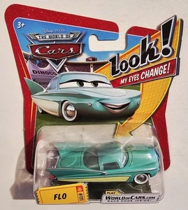 DISNEY PIXAR THE WORLD OF CARS LOOK! MY EYES CHANGE! #111 FLO FIGURE SHIPS FAST - Picture 1 of 4