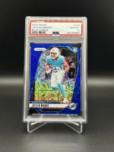 Panini Prizm Jaylen Wright 2024 Blue Choice Rookie RC #12/14 PSA 10 Dolphins - Imagen 1 de 2