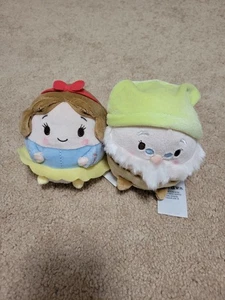 Disney Ufufy Snow White And Doc Plush Toys New With No Tags - Picture 1 of 3