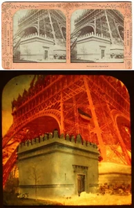 Vue stéréoscopique polyoramique LA TOUR EIFFEL 1889 - Imagen 1 de 3