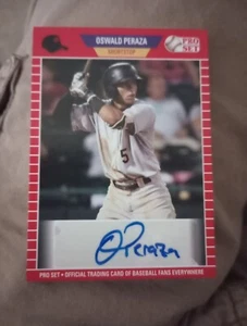 2021 Leaf Pro Set Baseball Blaster - Autographs #PS-OP1 Oswald Peraza (AU, RC) - Bild 1 von 4